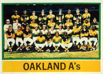 1976 Topps #421 Oakland A's Front