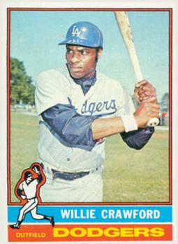 1976 Topps #76 Willie Crawford Front