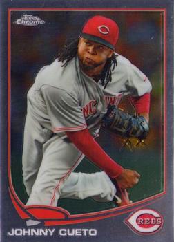 2013 Topps Chrome #98 Johnny Cueto Front