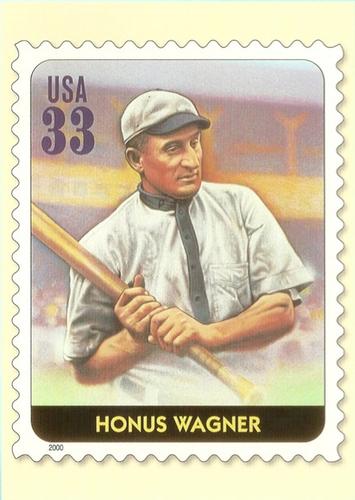 2000 USPS Legends of Baseball Postcards #NNO Honus Wagner Front