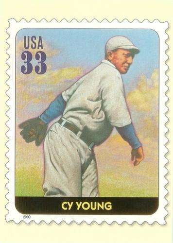 2000 USPS Legends of Baseball Postcards #NNO Cy Young Front