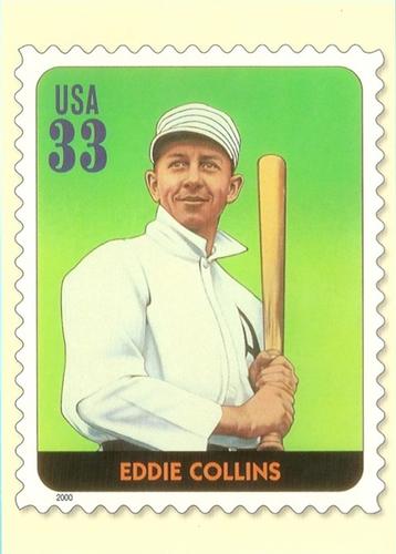 2000 USPS Legends of Baseball Postcards #NNO Eddie Collins Front