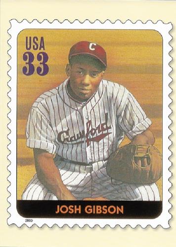 2000 USPS Legends of Baseball Postcards #NNO Josh Gibson Front