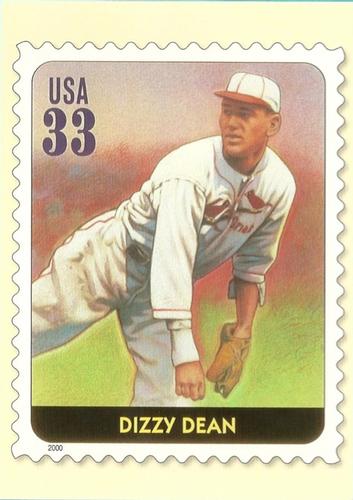 2000 USPS Legends of Baseball Postcards #NNO Dizzy Dean Front