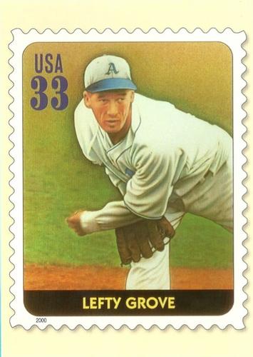 2000 USPS Legends of Baseball Postcards #NNO Lefty Grove Front