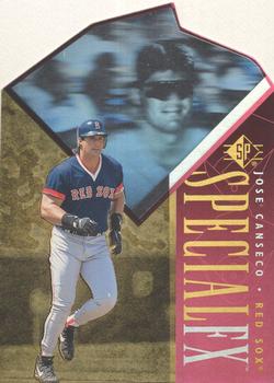 1996 SP - Special FX Red Die Cut #32 Jose Canseco Front