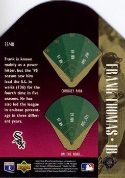 1996 SP - Special FX Red Die Cut #35 Frank Thomas Back