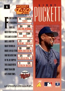 1996 Sportflix #6 Kirby Puckett Back