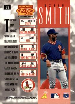 1996 Sportflix #53 Ozzie Smith Back