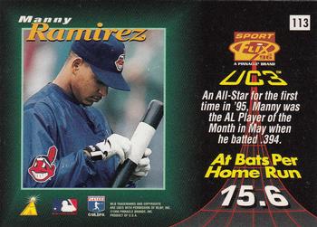 1996 Sportflix #113 Manny Ramirez Back