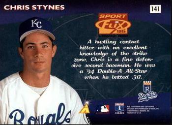 1996 Sportflix #141 Chris Stynes Back