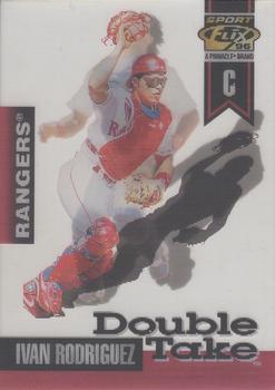 1996 Sportflix - Double Take #7 Mike Piazza / Ivan Rodriguez Front