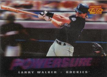1996 Sportflix - Power Surge #18 Larry Walker Front