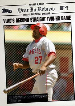 2008 Topps Updates & Highlights - Year in Review #YR124 Vladimir Guerrero Front
