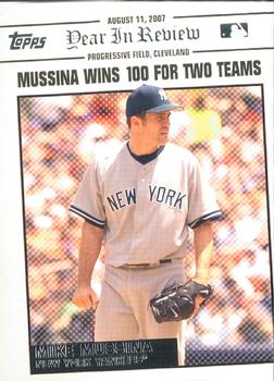2008 Topps Updates & Highlights - Year in Review #YR131 Mike Mussina Front