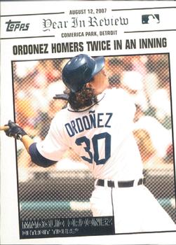 2008 Topps Updates & Highlights - Year in Review #YR132 Magglio Ordonez Front