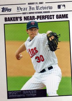 2008 Topps Updates & Highlights - Year in Review #YR150 Scott Baker Front