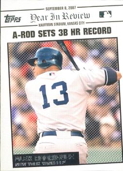 2008 Topps Updates & Highlights - Year in Review #YR158 Alex Rodriguez Front