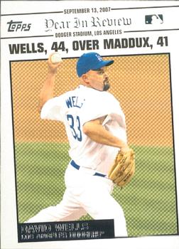 2008 Topps Updates & Highlights - Year in Review #YR163 David Wells Front
