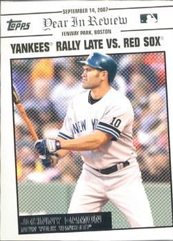 2008 Topps Updates & Highlights - Year in Review #YR164 Johnny Damon Front