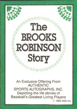 1983 ASA The Brooks Robinson Story #NNO Brooks Robinson Back