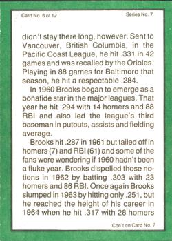 1983 ASA The Brooks Robinson Story #6 Brooks Robinson / Thurman Munson / Luis Aparicio / Mickey Lolich / Harmon Killebrew Back
