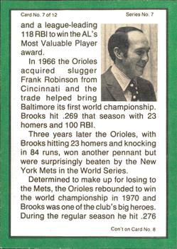 1983 ASA The Brooks Robinson Story #7 Brooks Robinson Back