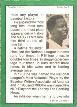 1983 ASA The Hank Aaron Story #3 Hank Aaron Back