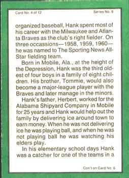 1983 ASA The Hank Aaron Story #4 Hank Aaron / Wes Covington / Bob Hazle Back