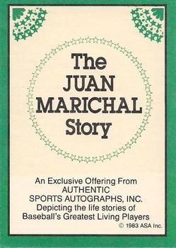 1983 ASA The Juan Marichal Story #NNO Juan Marichal Back