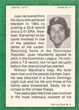1983 ASA The Juan Marichal Story #7 Juan Marichal / Willie McCovey Back