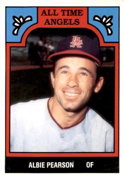 1986 TCMA All-Time California Angels - Color #6-ANG Albie Pearson Front