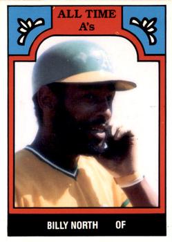 1986 TCMA All-Time Oakland Athletics - Color #7-ATH Billy North Front