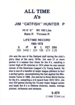 1986 TCMA All-Time Oakland Athletics - Color #9-ATH Jim 