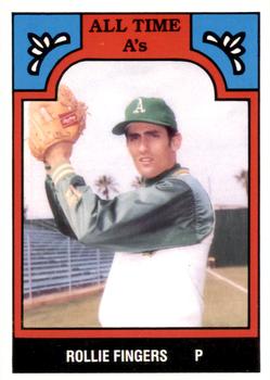1986 TCMA All-Time Oakland Athletics - Color #11-ATH Rollie Fingers Front