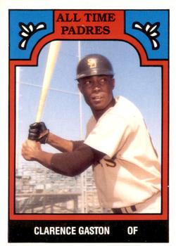 1986 TCMA All-Time San Diego Padres - Color #7-PAD Clarence Gaston Front