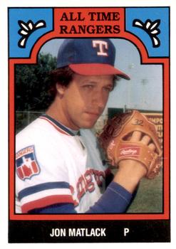 1986 TCMA All-Time Texas Rangers - Color #2-RAN Jon Matlack Front