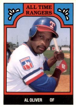1986 TCMA All-Time Texas Rangers - Color #9-RAN Al Oliver Front