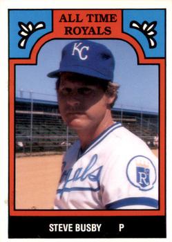 1986 TCMA All-Time Kansas City Royals - Color #9-ROY Steve Busby Front