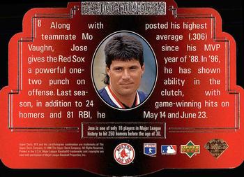 1996 SPx #8 Jose Canseco Back