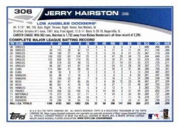 2013 Topps - Purple #306 Jerry Hairston Back