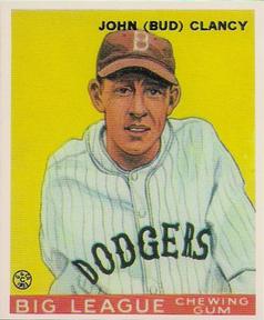1983 Galasso 1933 Goudey Reprint #32 Bud Clancy Front