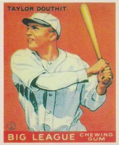 1983 Galasso 1933 Goudey Reprint #40 Taylor Douthit Front