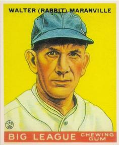 1983 Galasso 1933 Goudey Reprint #117 Rabbit Maranville Front