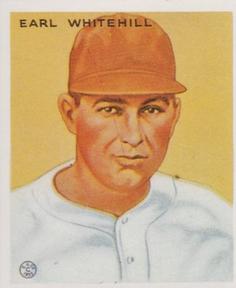 1983 Galasso 1933 Goudey Reprint #124 Earl Whitehill Front