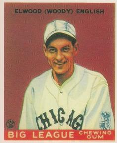 1983 Galasso 1933 Goudey Reprint #135 Woody English Front