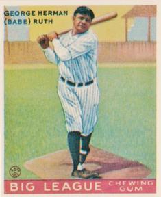 1983 Galasso 1933 Goudey Reprint #144 Babe Ruth Front