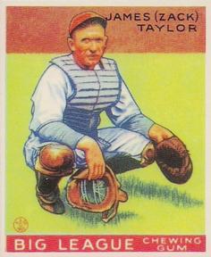 1983 Galasso 1933 Goudey Reprint #152 Zack Taylor Front