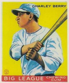 1983 Galasso 1933 Goudey Reprint #184 Charlie Berry Front