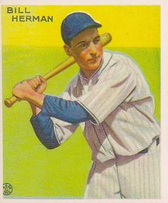 1983 Galasso 1933 Goudey Reprint #227 Billy Herman Front